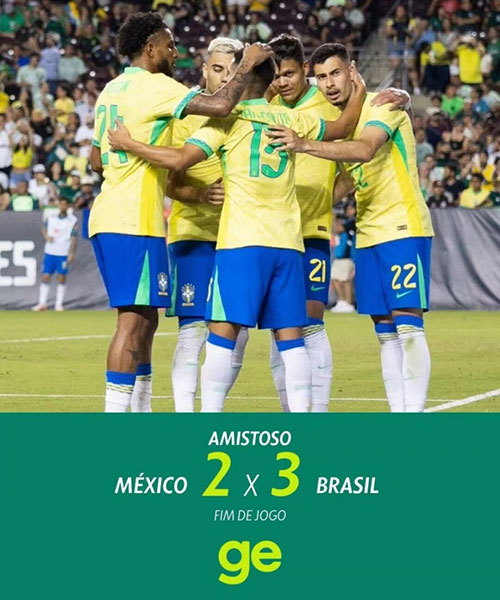 墨西哥  2 - 3  巴西