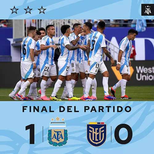 阿根廷  1 - 0  厄瓜多尔