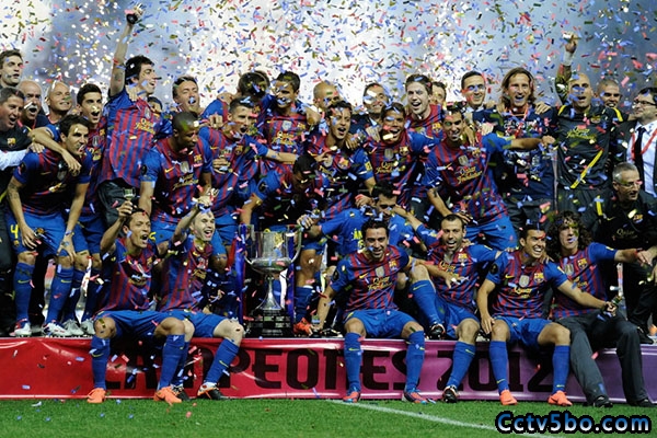 2012年国王杯决赛巴塞罗那夺冠