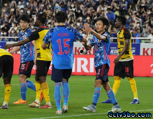 日本4-1大胜加纳 晋级麒麟杯决赛