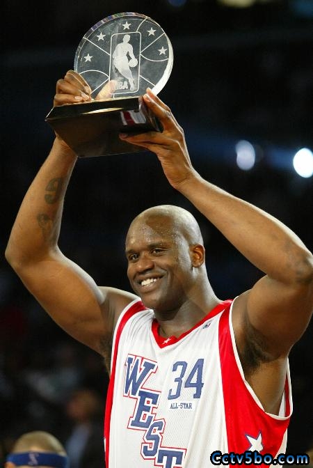 2004年NBA全明星正赛奥尼尔获得MVP