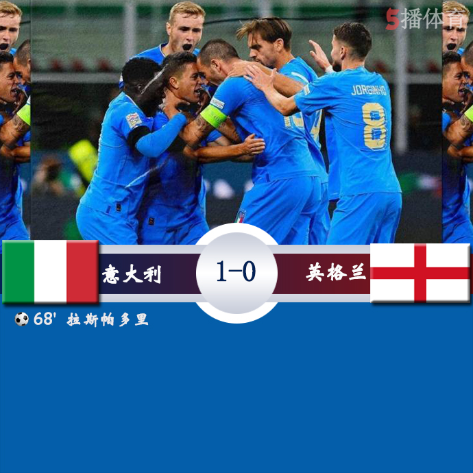 欧国联A3组第5轮 意大利  1 - 0  英格兰