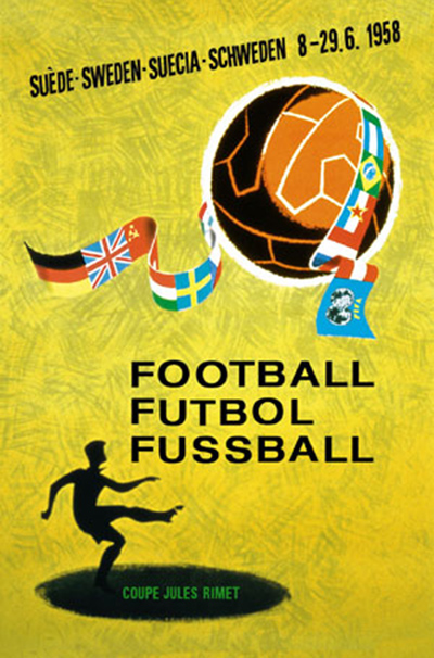 1958-瑞典世界杯海报