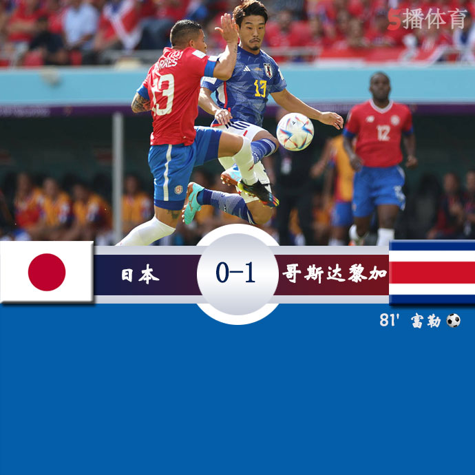 日本  0 - 1  哥斯达黎加