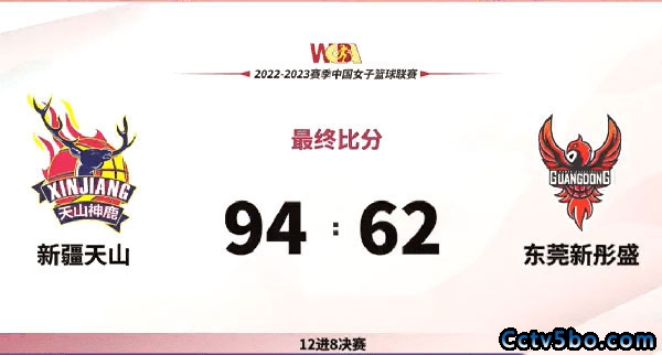 新疆女篮94∶62东莞女篮