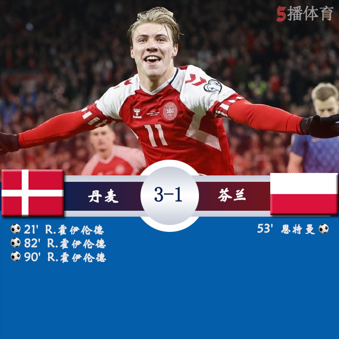 丹麦  3 - 1  芬兰