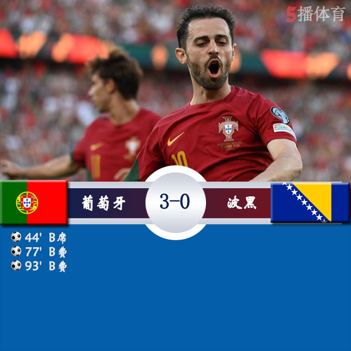 葡萄牙3-0完胜波黑