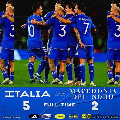 意大利  5 - 2  北马其顿