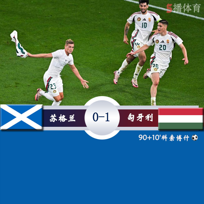 苏格兰  0 - 1  匈牙利