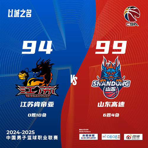 江苏  94 - 99  山东