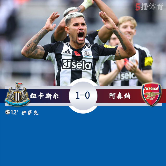 纽卡斯尔  1 - 0  阿森纳