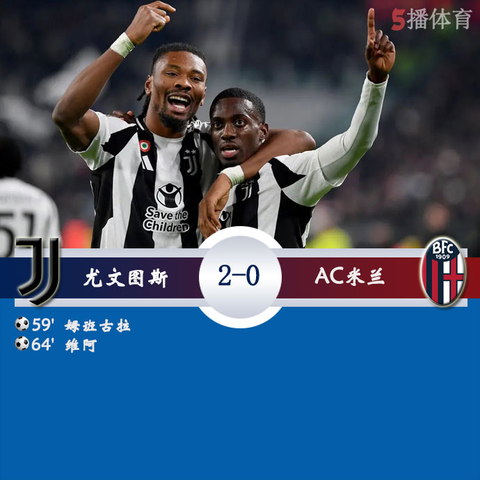 尤文图斯  2 - 0  AC米兰