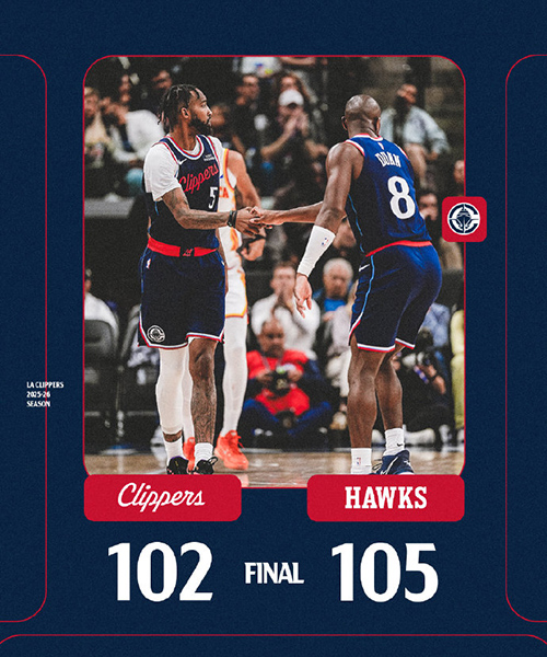 11月11日 NBA常规赛 老鹰vs快船 全场录像及集锦