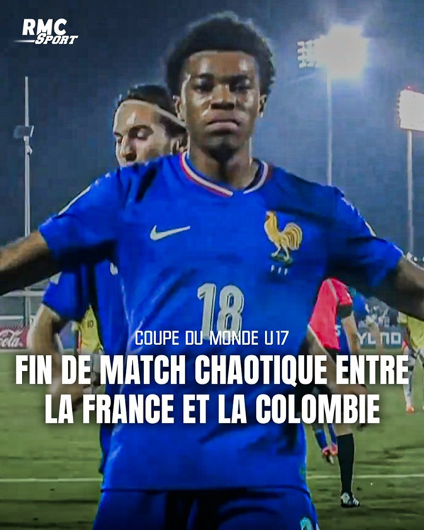 U17世杯法国球员赛后挑事,对手家长齐卷入混战升级