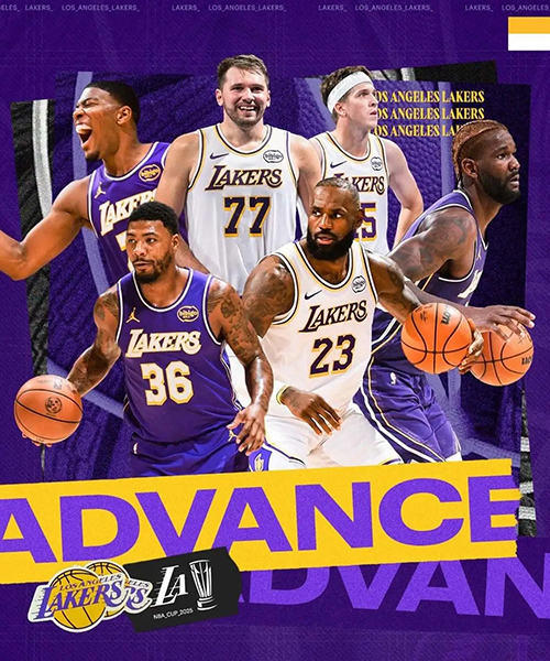 湖船德比反差悬殊，湖人冲冠路上詹眉东契奇成核心