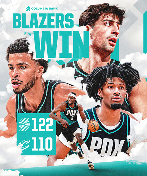 开拓者122-110力克骑士终结三连败，杨瀚森5分14秒拿2分1板1助1帽