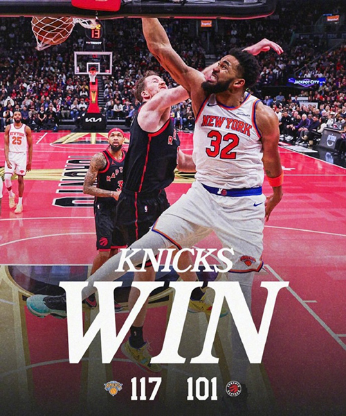 NBA杯-猛龙101-117不敌尼克斯,英格拉姆31分,布伦森35分